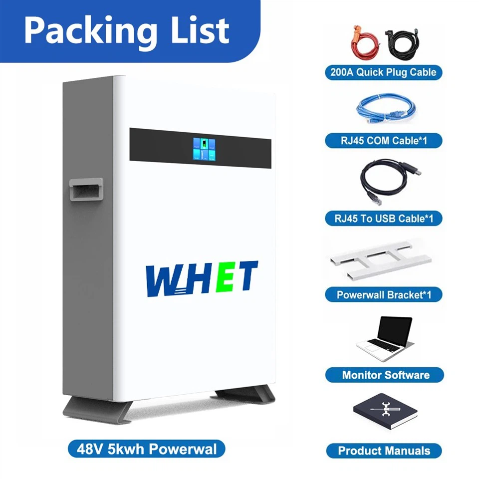 51.2V 150Ah LiFePO4 Battery 7.68kWh Powerwall Alternative WH-LFP51150